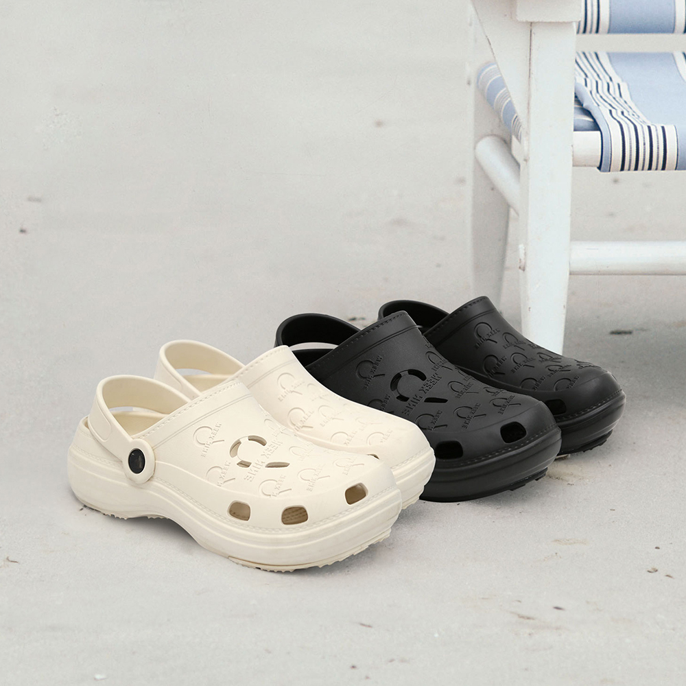 위크나인 샌들 남녀공용 남자 여름 아웃도어 아쿠아 슬리퍼 워터홀 블랙