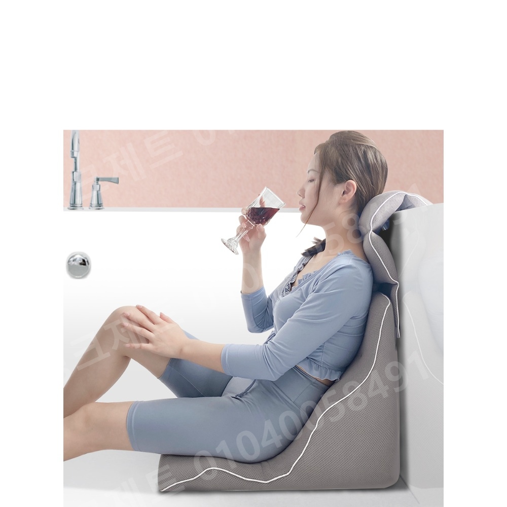 목욕 쿠션 욕조 베개 스파 목받이 경사 지지대 휴식 - 상품 이미지