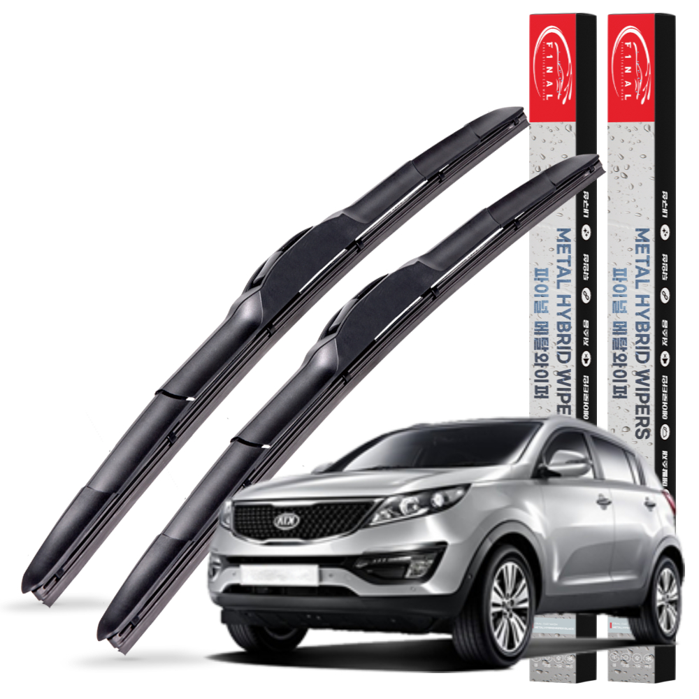 1+1 기아 자동차 스포티지 전차종 메탈 하이브리드 와이퍼 윈도우브러쉬 3S 650+450mm - 상세 이미지 4