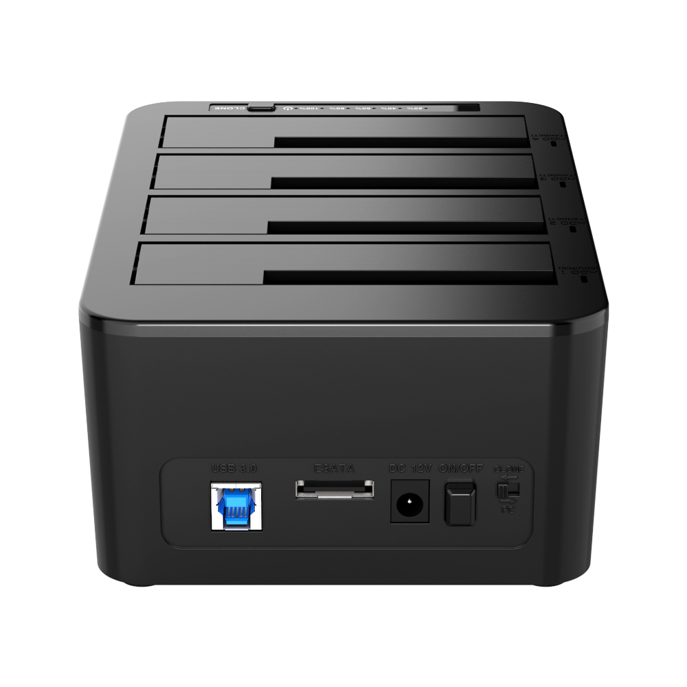 크이원 USB3.0 SSD HDD 하드 도킹스테이션 4베이 하드복사기 - 상세 이미지 3