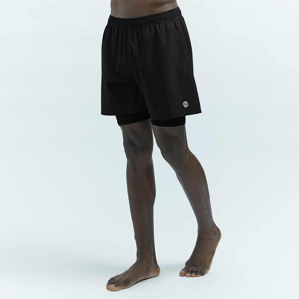 남자 워터레깅스 반바지 래쉬가드 비치웨어 빅사이즈 워터레깅스 레이어드 숏 스윔 팬츠