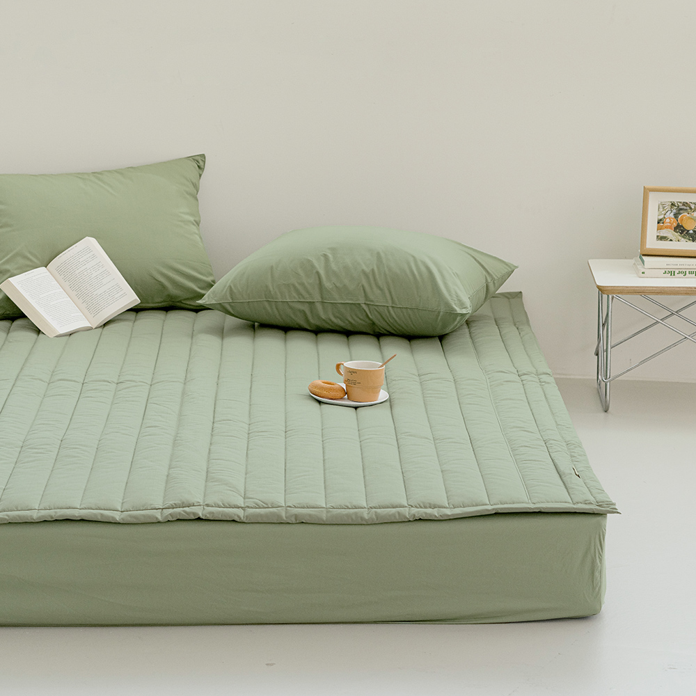 미드나잇 순면 40수 고밀도 고정밴딩 침대패드 SS