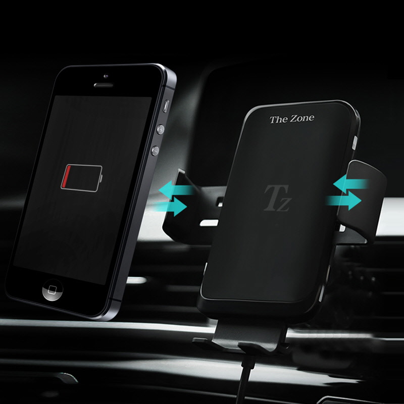 더존 차량용 휴대폰 무선충전 거치대 TZ-C100