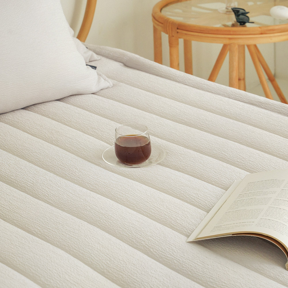 누비지오 홀리데이 시어서커 고정밴드 여름침대패드 SS