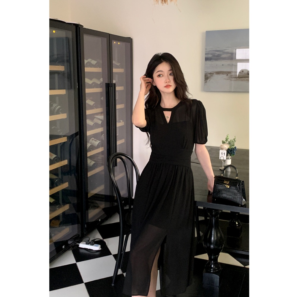 벌거벗은 세계사 155화 이혜성 반팔 원피스 우아한 브이넥 의상 옷 패션 - 상세 이미지 3