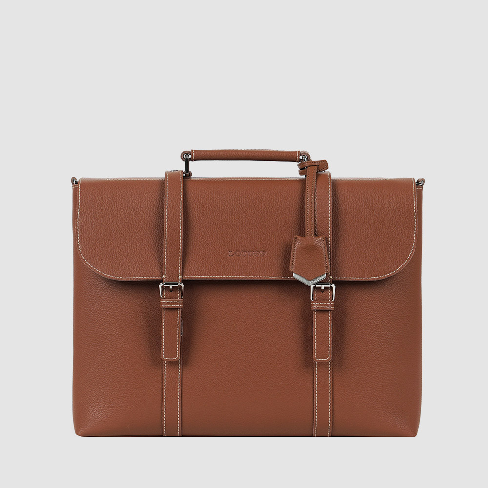 남성 서류가방 로터프 LO-0916 BR 브라운 / 노트북 수납 브리프케이스