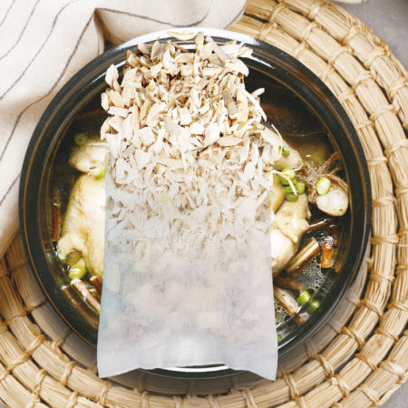 삼계탕 백숙재료 100g 티백 소분 벌크판매 한방 약재 닭 오리 수육 식당 음식점용