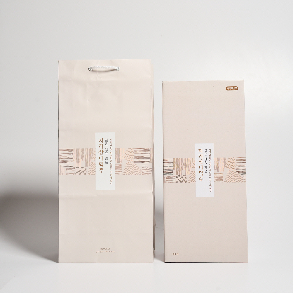 지리산 더덕주 운경 25도 1000ml 선물세트 더덕담금주 (쇼핑백,케이스포함) - 상세 이미지 4