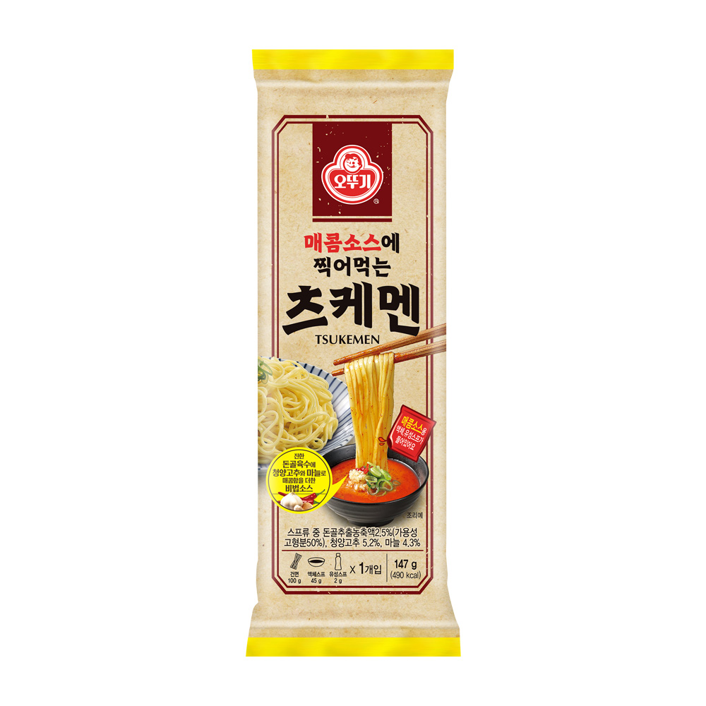 오뚜기 매콤소스에 찍어먹는 츠케멘 147g, 1개 - 상품 이미지