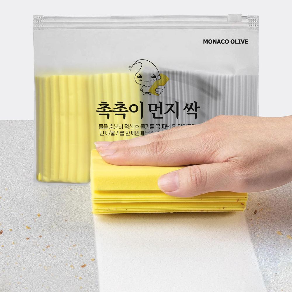 촉촉이 먼지싹 만능 청소맙 4P세트 - 상품 이미지