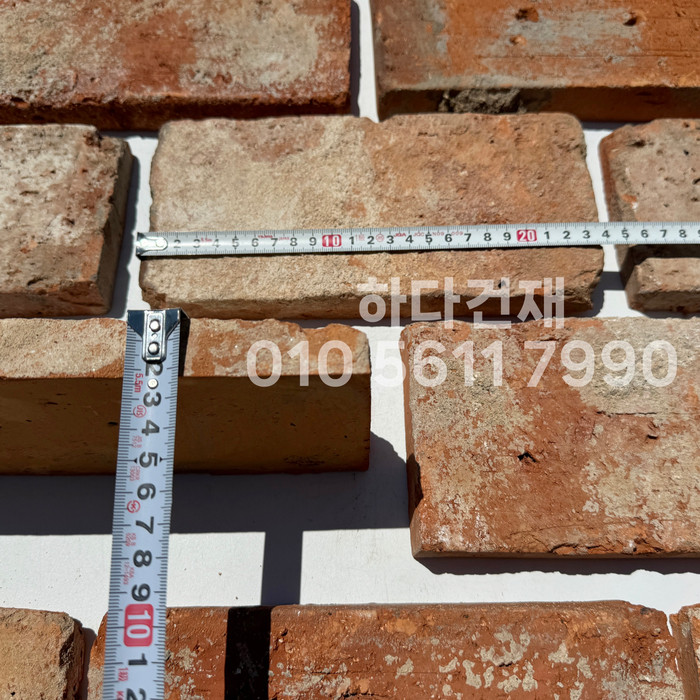 고벽돌 킹타일 240x110x20T 적고벽돌타일(홍고) / 하다건재