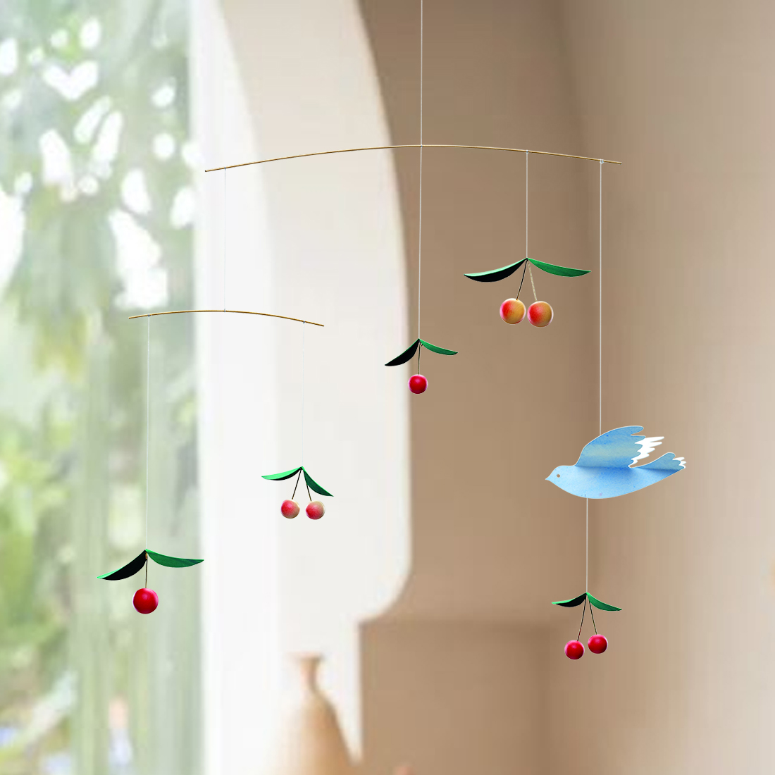 플렌스테드 모빌 체리 나무와 새 천장 감성 디자인 인테리어 소품 집들이 신혼집 선물