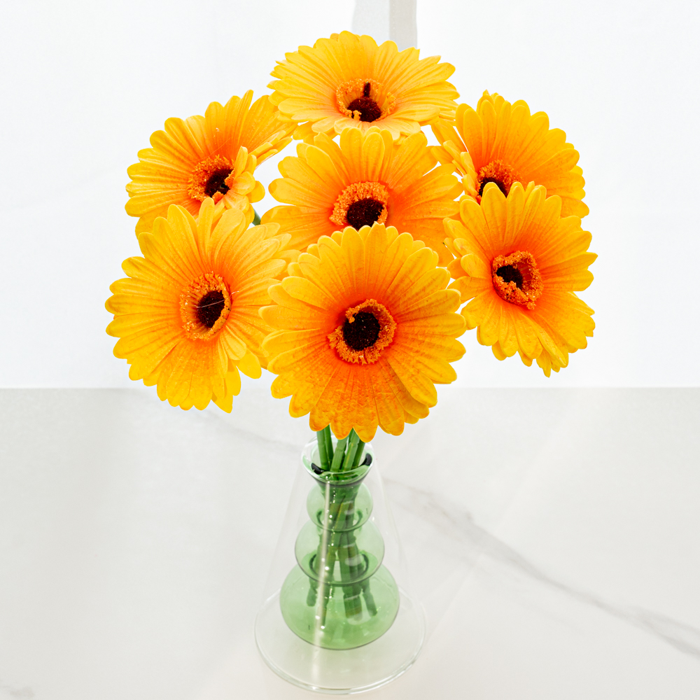 할메이드 생화같은 국화 조화 꽃 hf32 거베라 1p - 상세 이미지 4