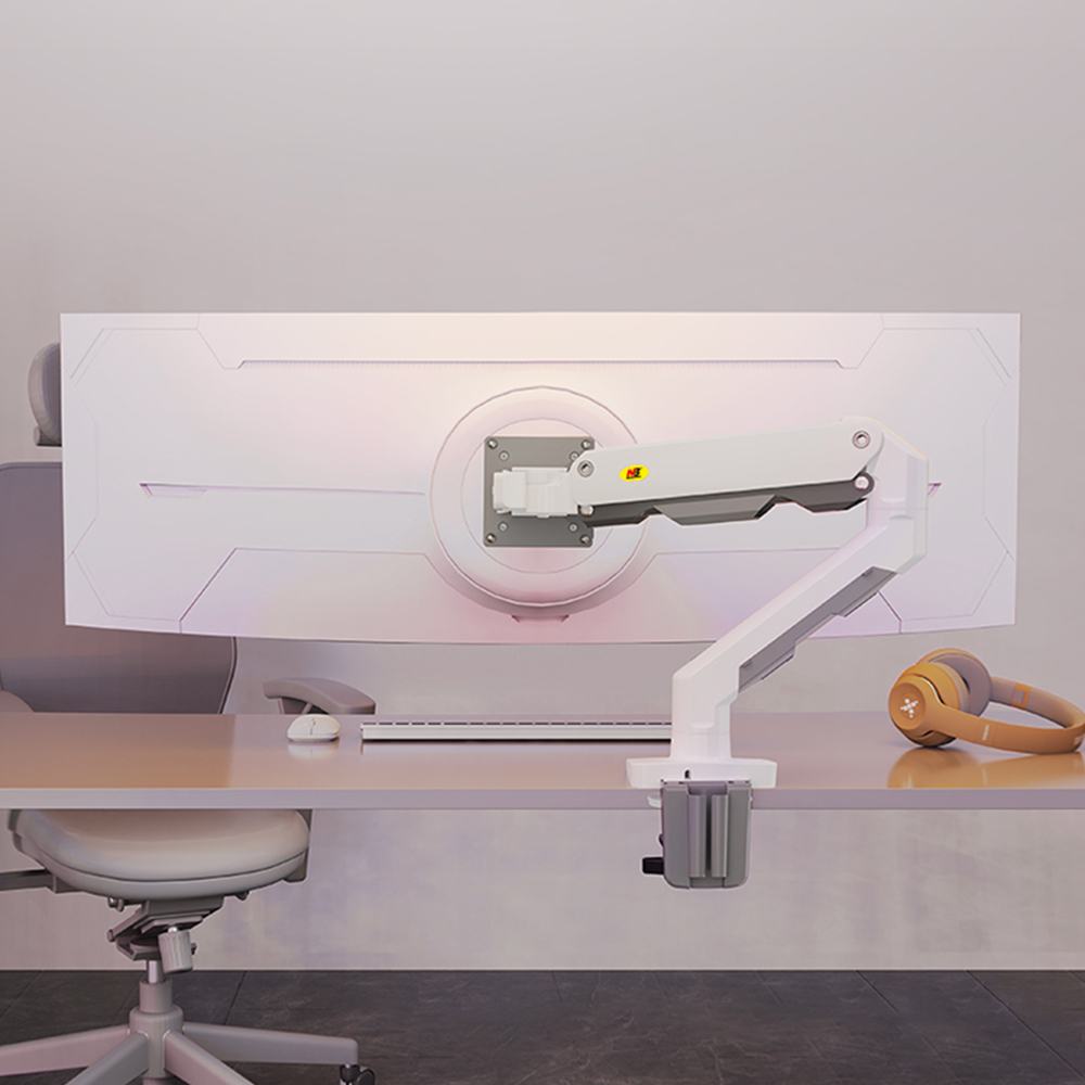 노스바유 NB G50 초고중량 대형 싱글 모니터암 거치대 화이트