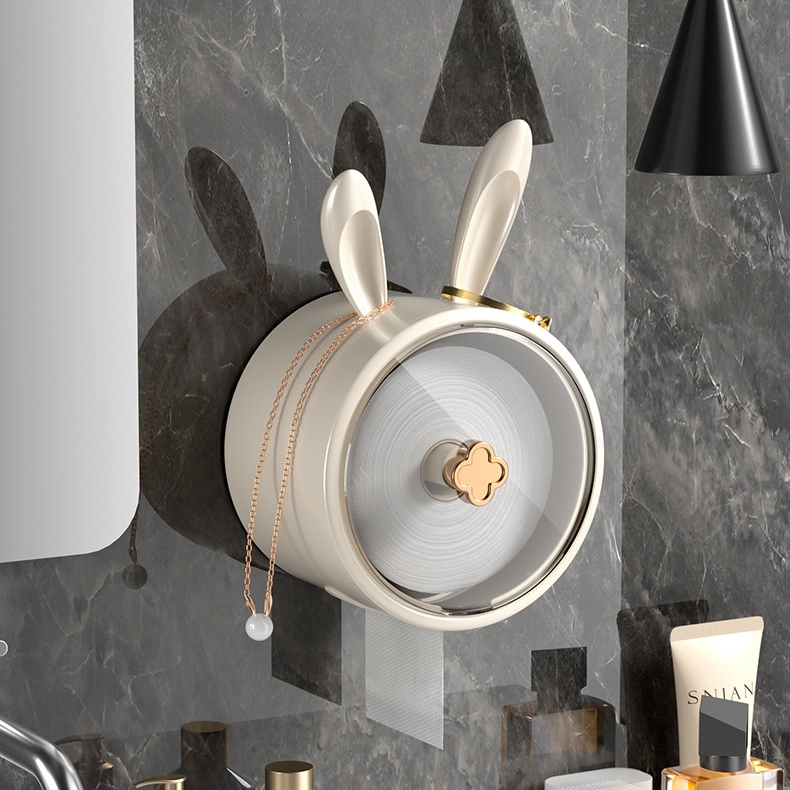 벽부착 두루마리 휴지 케이스 무타공 접착식 티슈케이스 화장지케이스 디스펜서