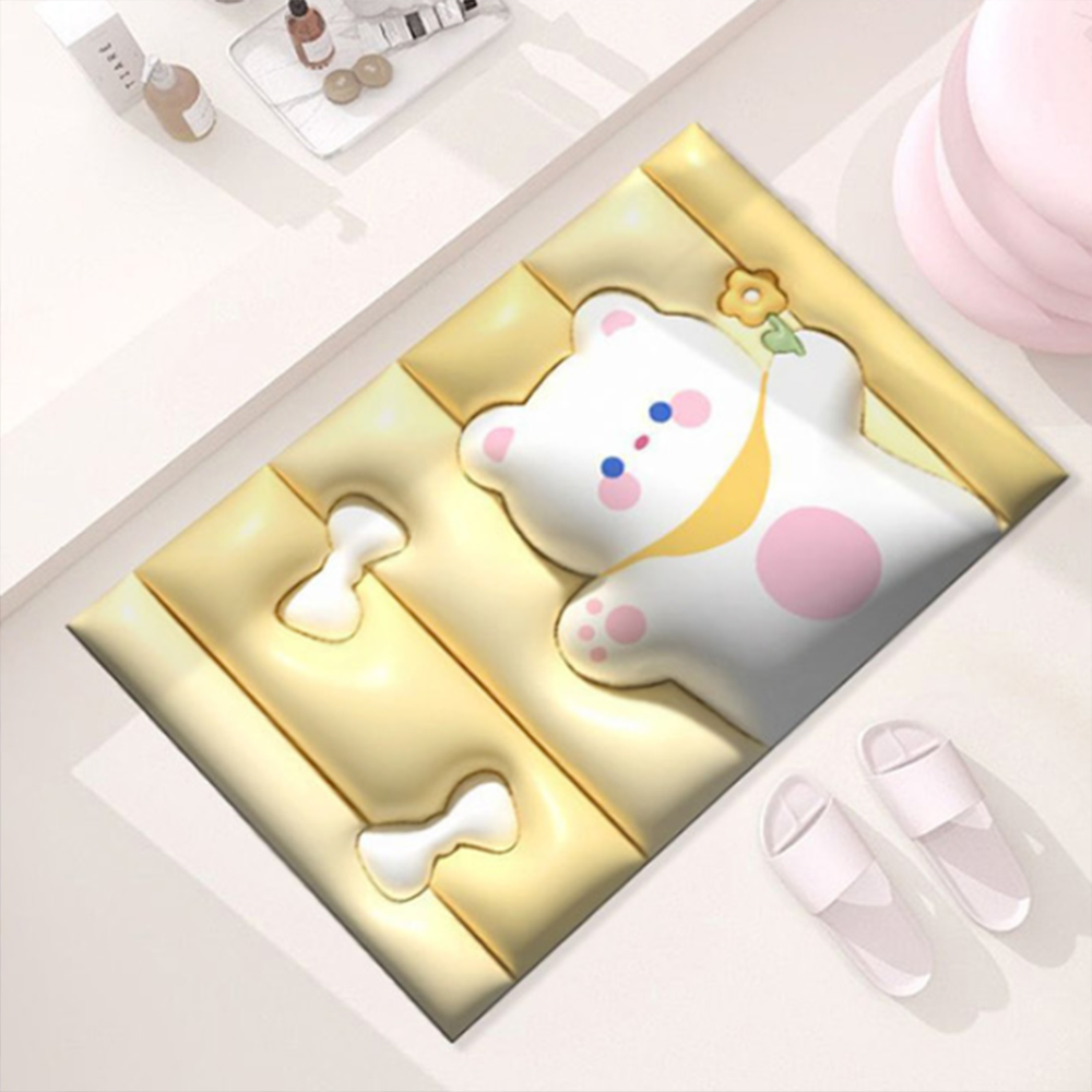3D 빨아쓰는 규조토 발매트 매트 부엌 주방 다용도 흡수 캐릭터 모양 귀여운 욕실 현관 - 상품 이미지