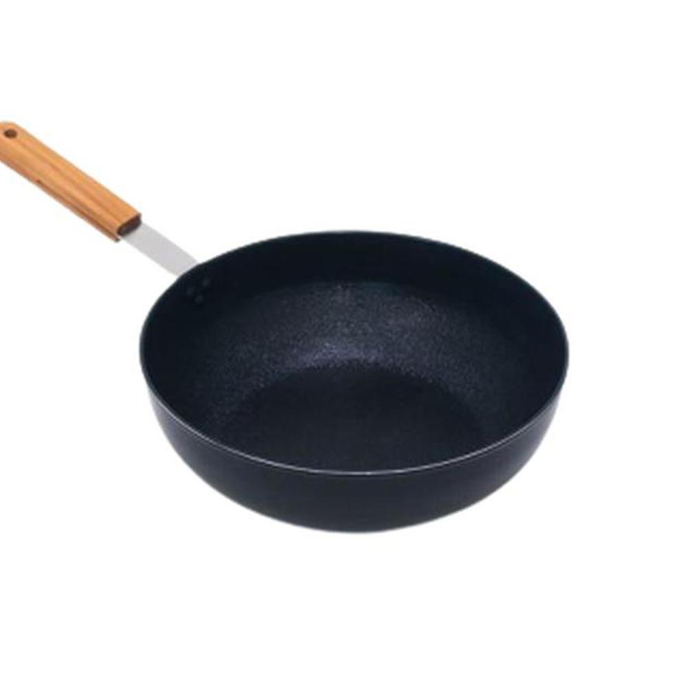 국산 궁중팬 웍팬 인덕션겸용 26cm 우드손잡이