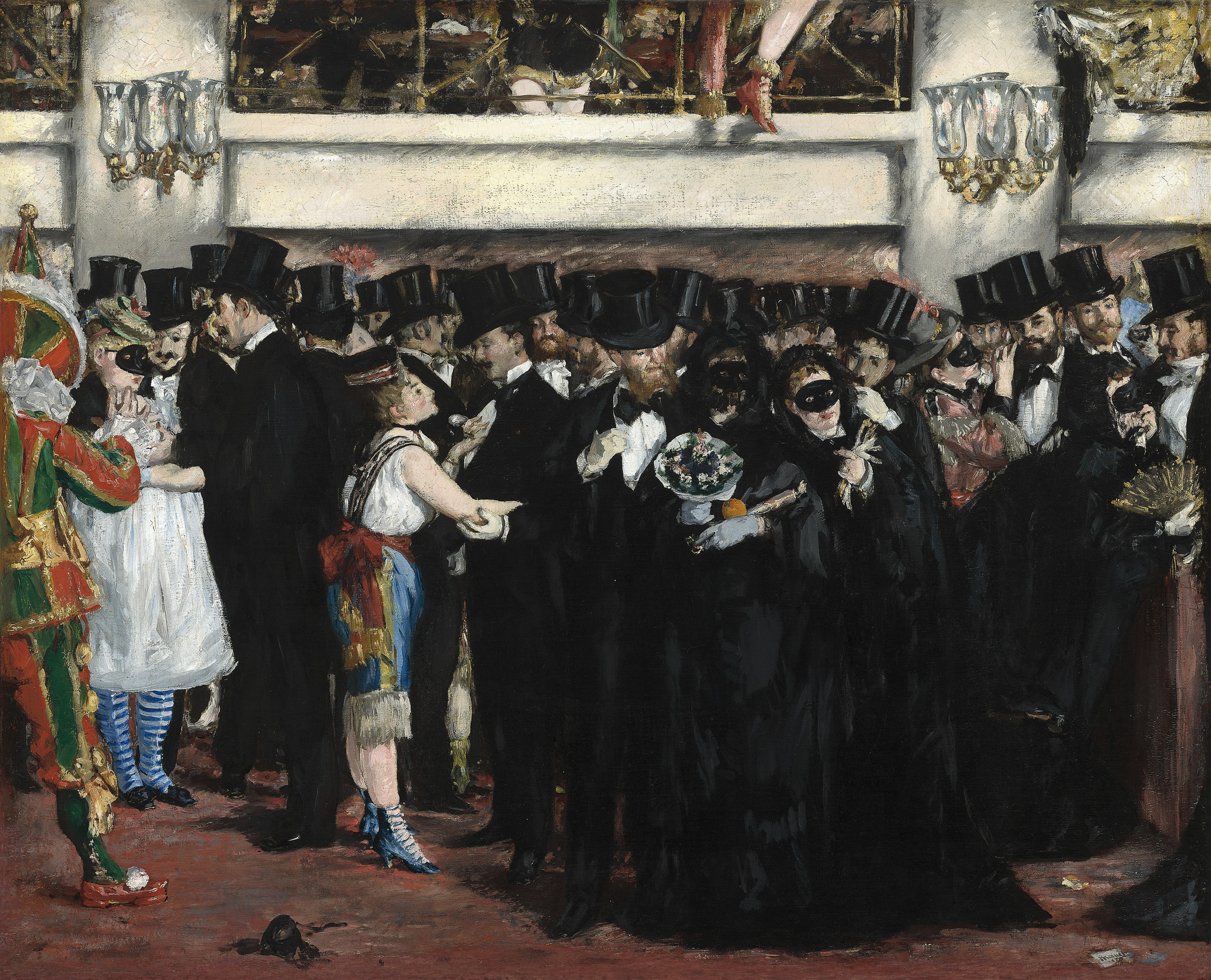 Masked Ball at the Opera 아트포스터 감성선물 마네 - 상품 이미지