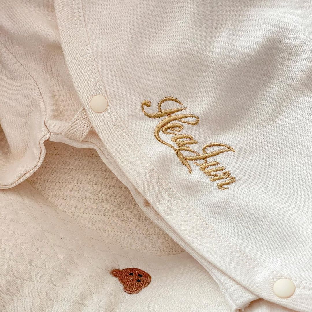 태명 자수 유기농 배냇저고리 오가닉 배냇슈트 수트 출산축하선물 세트 베넷저고리 겨울