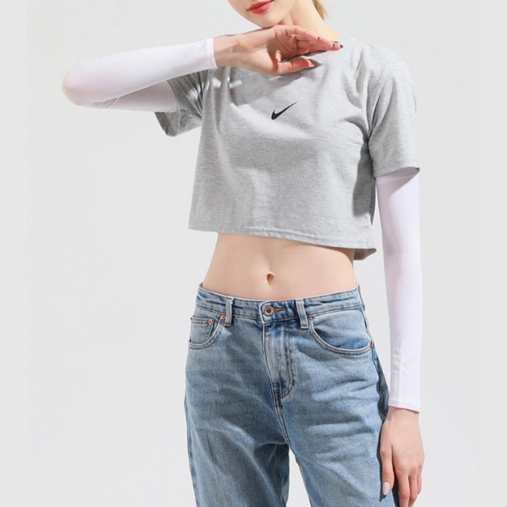 자외선 99% 차단하는 작업용 쿨토시 여름 골프 등산 자전거 손등 커버 팔토시 양팔 1세트 - 상세 이미지 2