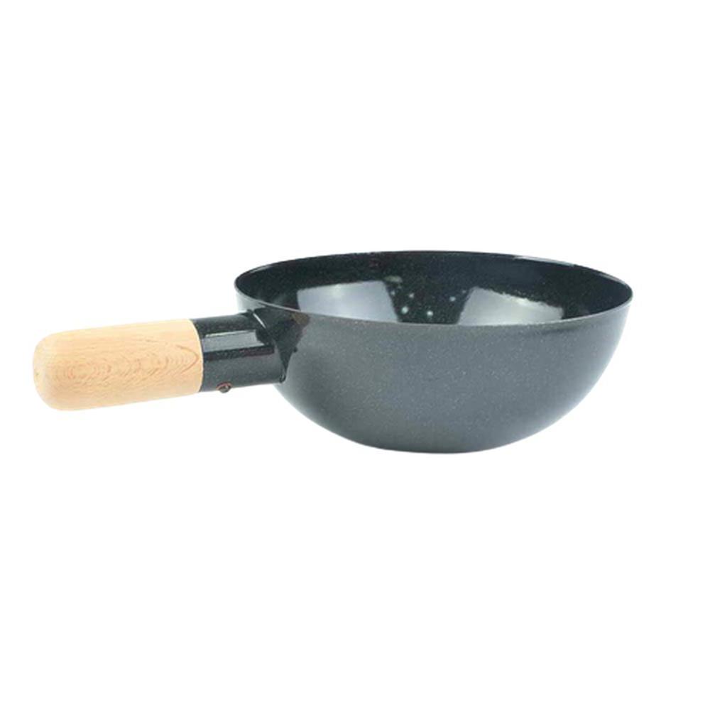 국산 법랑 궁중팬 차이니스볼 편수 냄비 중형 20cm 우드손잡이 탕그릇
