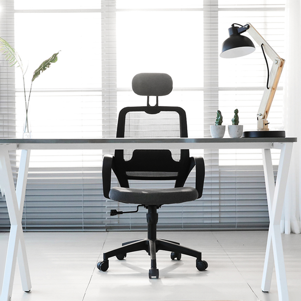 린백 사무실 공부 편한 학생 컴퓨터 회의용 책상 메쉬 사무용 의자 LB11MB