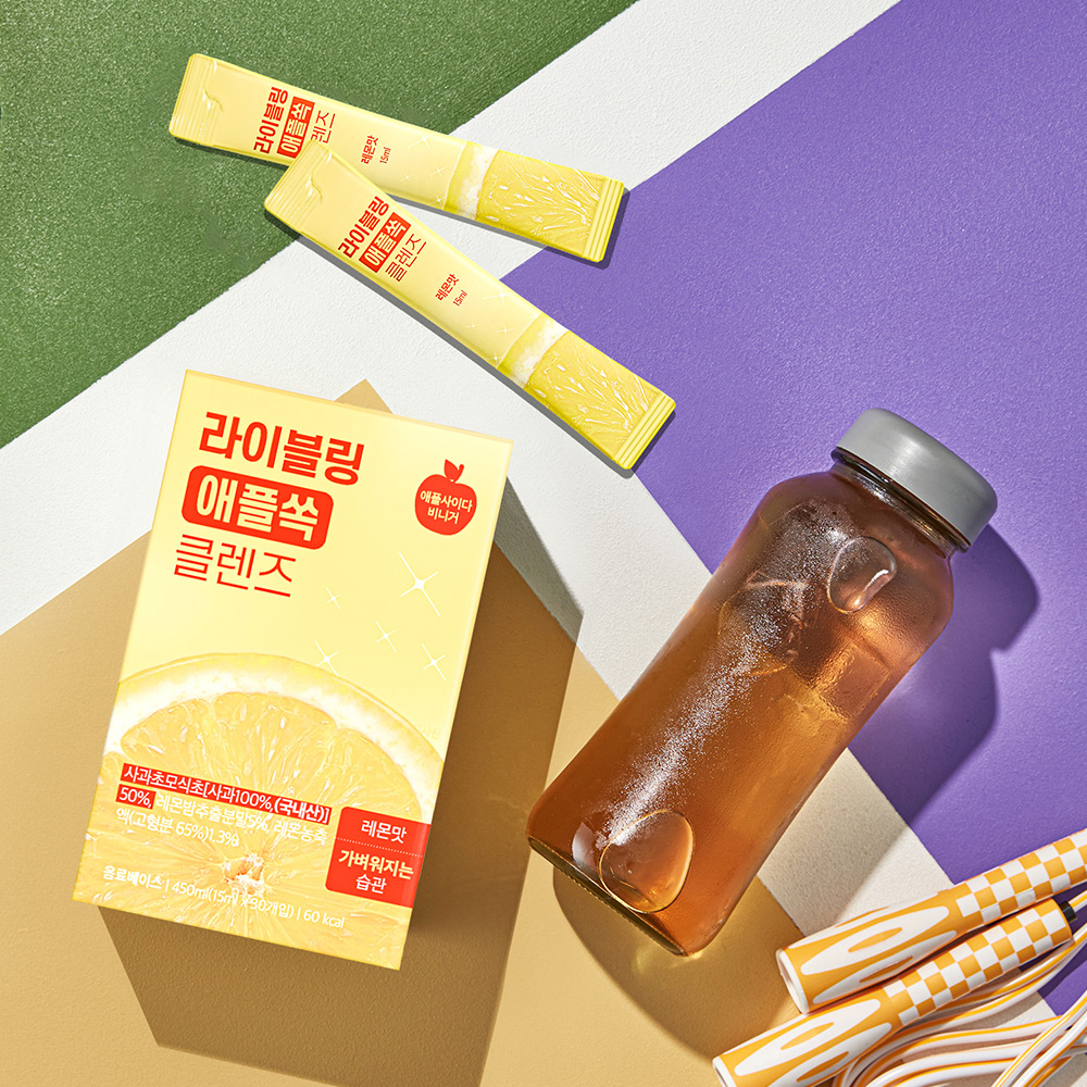 라이블링 애플쏙 애사비 클렌즈 레몬맛 애사비스틱 1박스 30포 - 상세 이미지 3