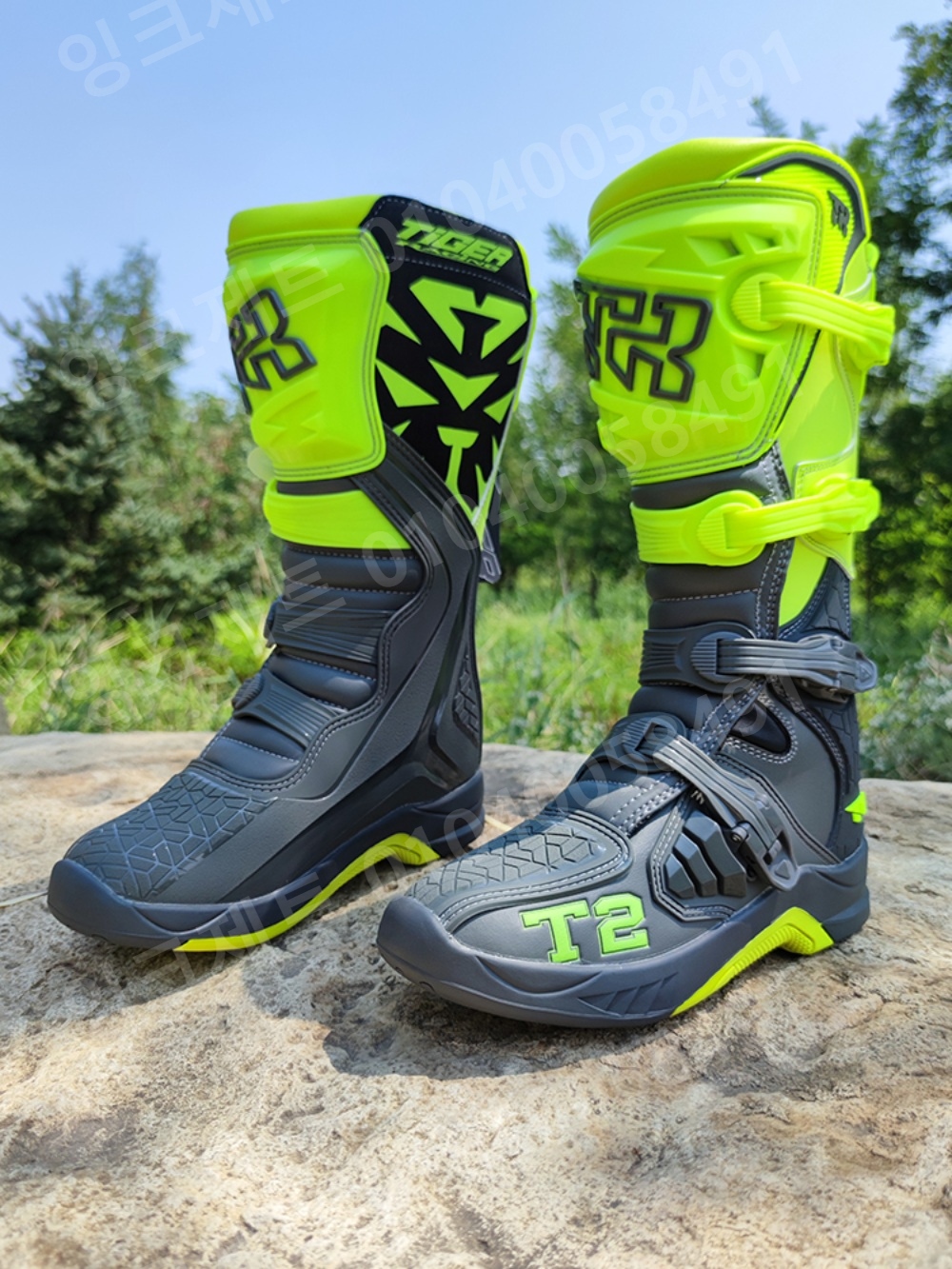 바이크 롱부츠 오프로드 낙하 보호 방지 신발 라이딩화 - 상세 이미지 5