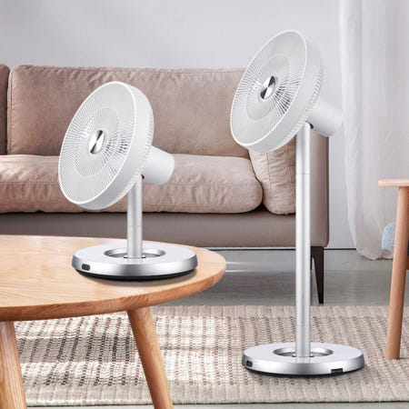 Windpia 저소음BLDC모터 분리형기둥 2in1 키높이선풍기 리모컨형/탁상용선풍기 사무실 업소용 가정용선풍기