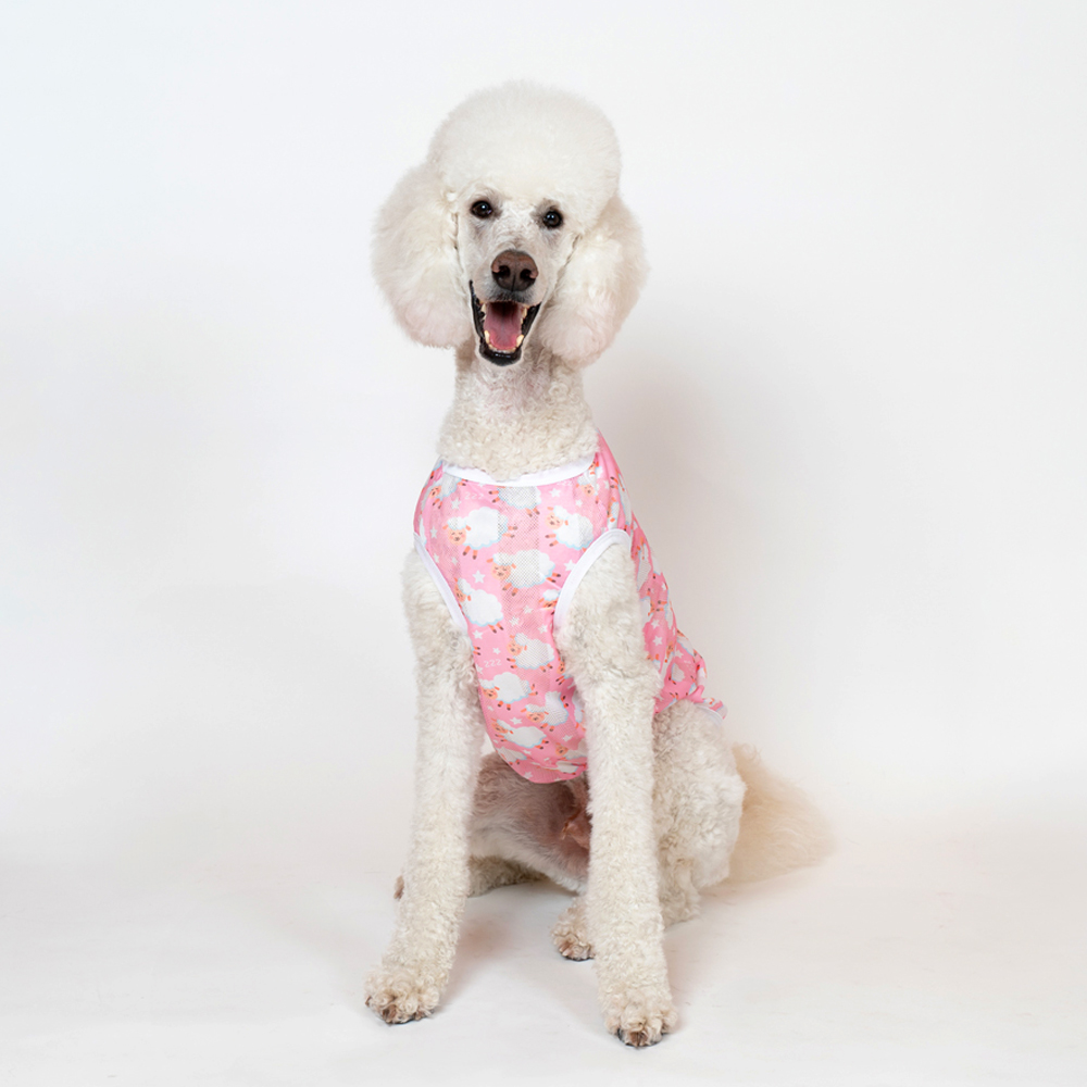 대형견옷 강아지 나시티 민소매 실내복 잠옷 중형견옷 여름옷 제품 이미지