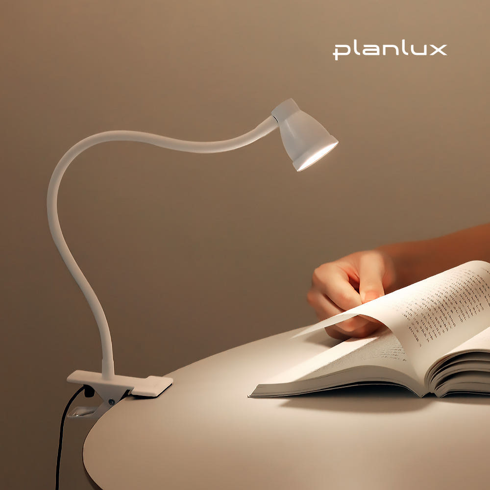 플랜룩스 LED 독서등 민코 집게형 침대 미니 책상 스탠드 USB 조명 화이트 가격 비교 플랜룩스 스토어 플랜룩스 LED 독서등 민코 집게형 침대 미니 책상 스탠드 USB 조명 화이트