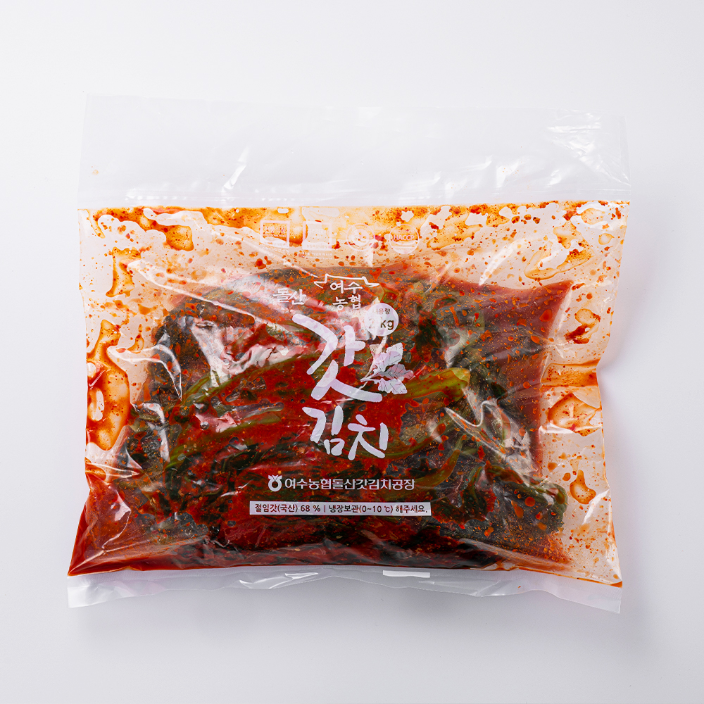 여수 돌산 갓김치 전라도식 국내산 김치 2kg