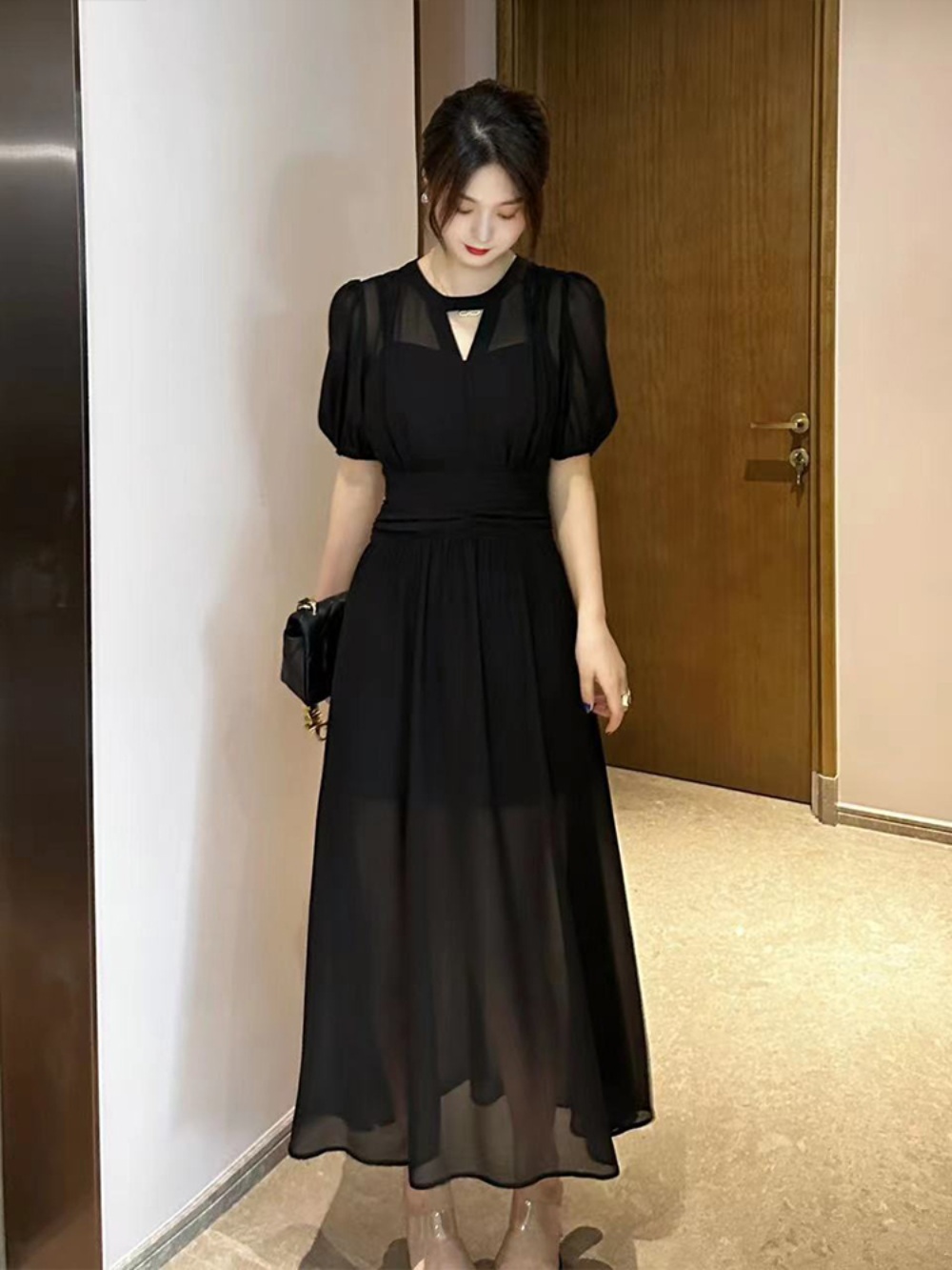 벌거벗은 세계사 155화 이혜성 반팔 원피스 시스루 여름 의상 옷 패션 - 상세 이미지 2