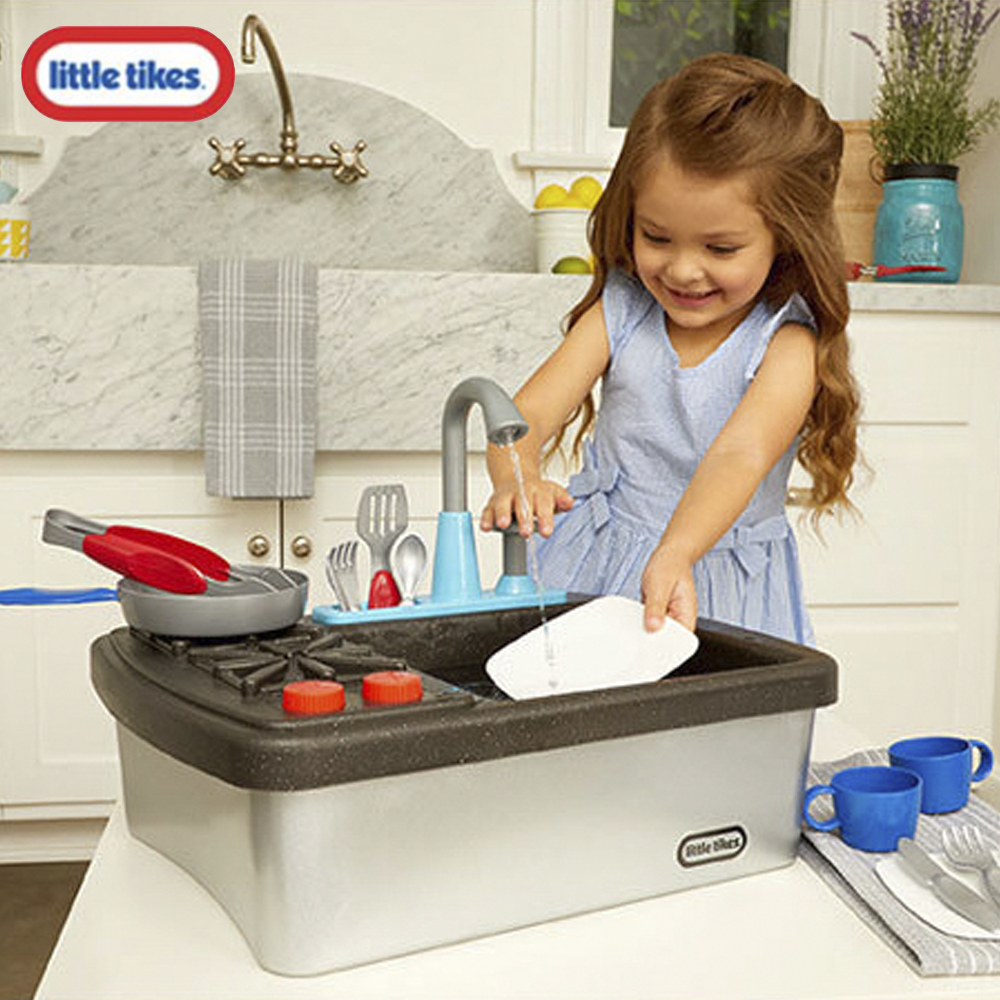 리틀타익스 돌아기 주방놀이 물나오는 싱크대 장난감