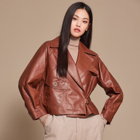 [로보] 이태리 베지터블 크롭 재킷 DJK20C305 - 상품 이미지