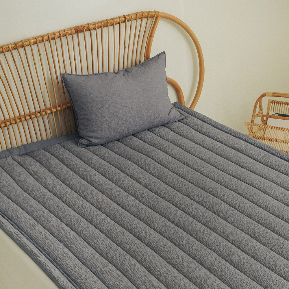 누비지오 홀리데이 시어서커 고정밴드 여름침대패드 SS