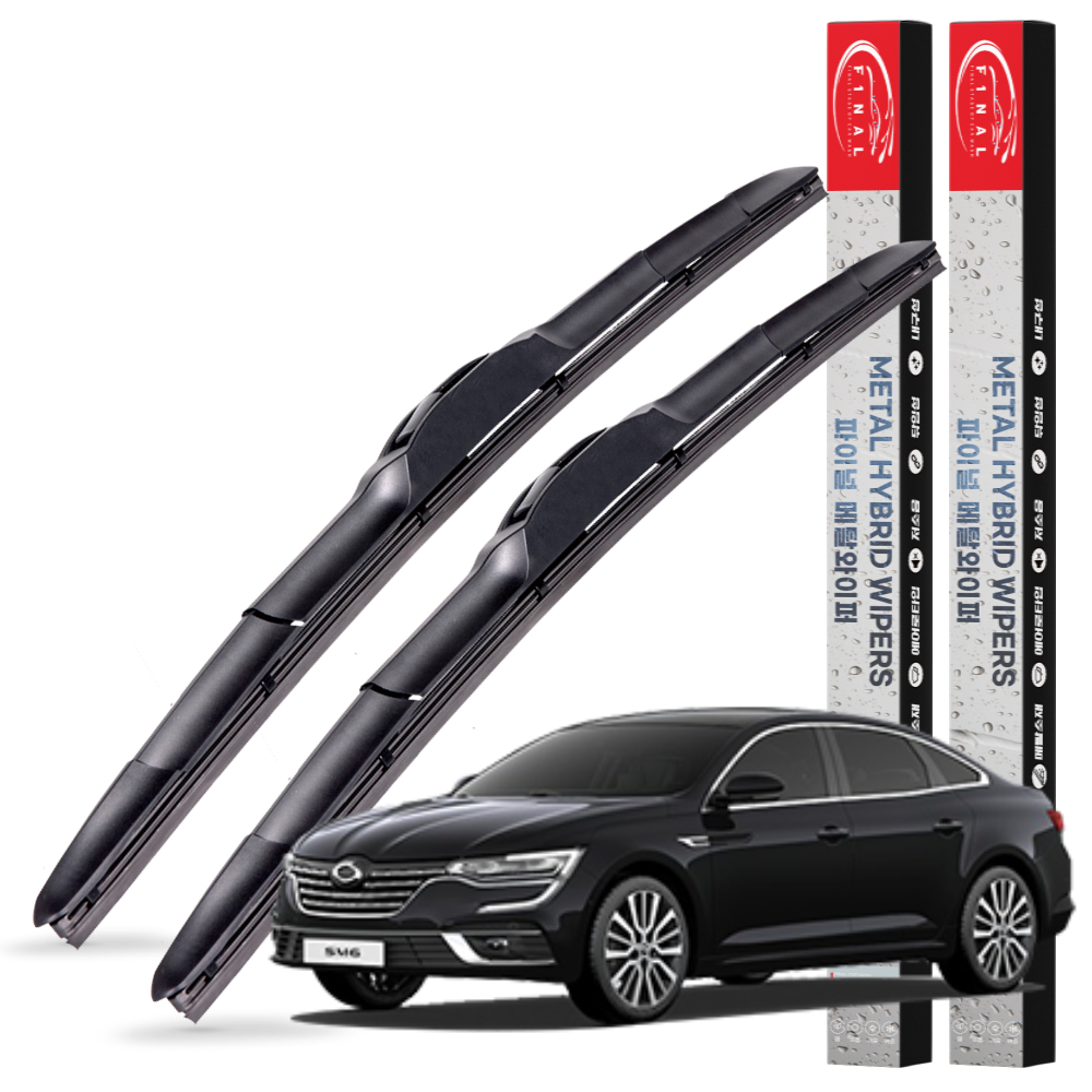 1+1 르노 SM6 전차종 메탈 하이브리드 와이퍼 윈도우브러쉬 3S 600+450mm - 메인 이미지