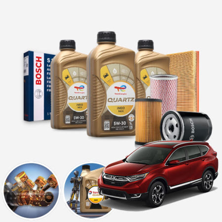 자체제작 그나니몰 뭅 CR-V(5세대)(17~) 1.5 가솔린 뭅 토탈쿼츠 이네오 넥스 5W30 합성엔진오일 필터세트 4리터 IPA-4017+UOL-008 ONL-0331918 cs4000