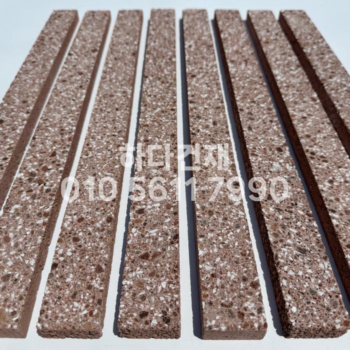 라일락 모노타일 슬림 500x40x18T 레드 / 하다건재 와이드벽돌타일