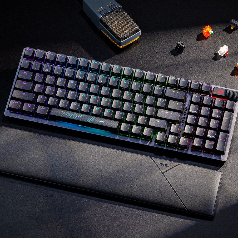 ROG STRIX SCOPE II 96 유무선 게이밍 키보드 영문 블랙, SNOW 적축