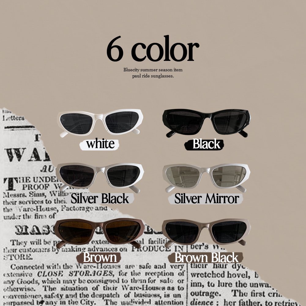 플레이 라이드 유니크 힙 셀럽 UV400 자외선차단 선글라스 6color 상세 이미지 3