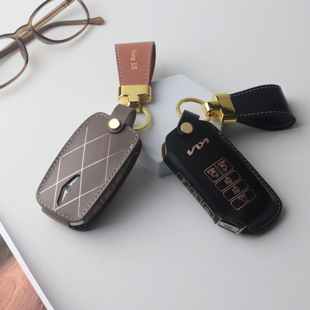 이태리 가죽 차키케이스 고급 키커버 자동차 커스텀 홀더 현대01