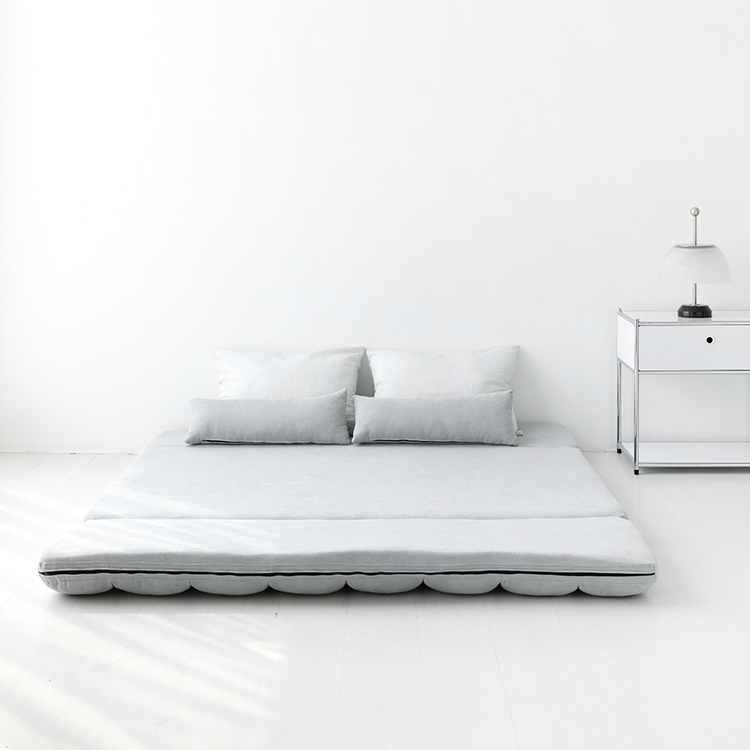 앰보 4인 좌식 소파베드 라이트그레이 6440.7584