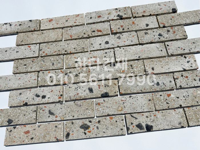 테라조 모노타일 아리 190x55x12T 베이지 / 하다건재