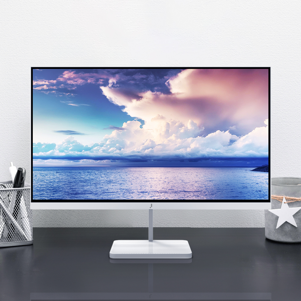 주연테크 V24FX-W FHD 100Hz 컴퓨터 모니터 화이트 59~61cm(24인치), 무결점 - 상품 이미지