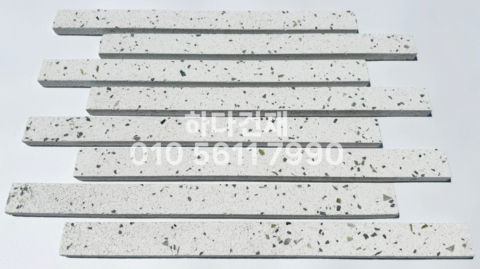 라일락 모노타일 슬림 500x40x18T 비취화이트 / 하다건재 와이드벽돌타일