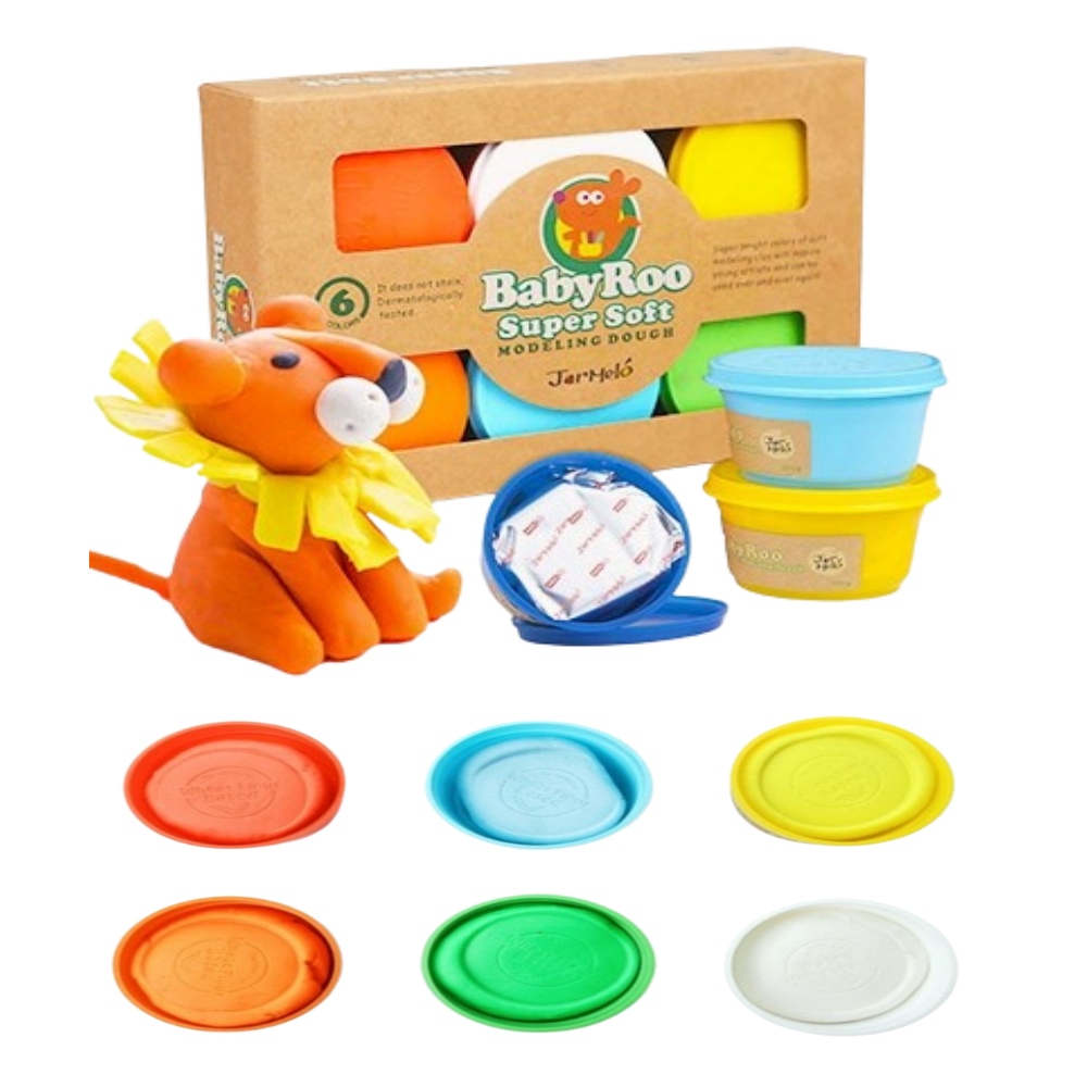 곡물 클레이 6색 유아 아기 컬러 점토 찰흙 촉감놀이 만들기