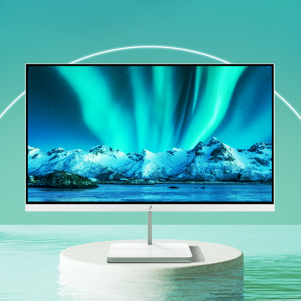 주연테크 V27FX-W FHD 100Hz 컴퓨터 모니터 화이트 68~69cm(27인치), 일반 - 상품 이미지