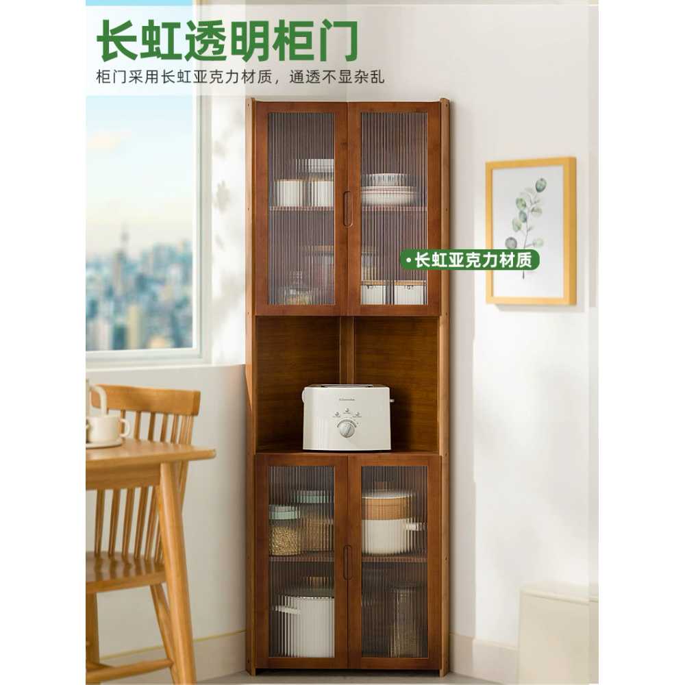 거실 모서리수납장 조립식 선반장 삼각 코너장 가구 3단 - 상세 이미지 3