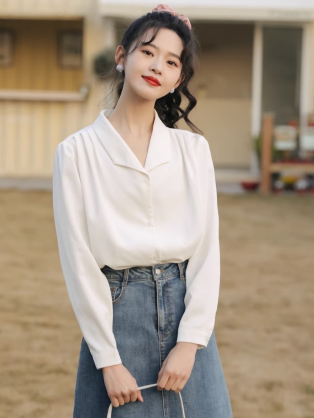 라디오스타 870회 장도연 블라우스 셔츠 오피스 정장 의상 옷 패션 - 상세 이미지 5